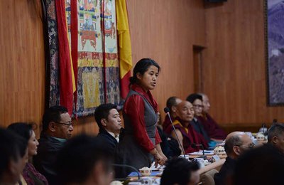 Lhagyari Namgyal Dolkar, a Tibetan activist and sitting Member of Parliament in the Tibetan government in exile